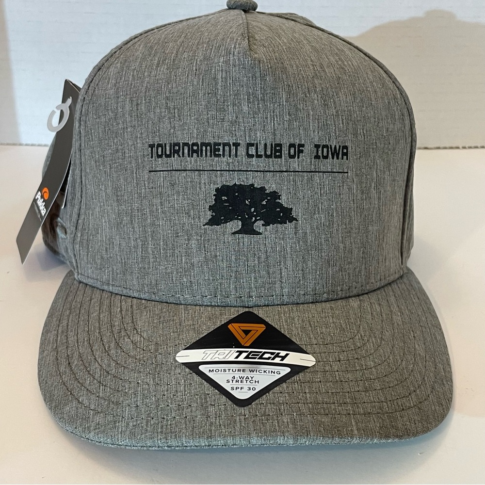 NWT Pukka Tech Fabric Lightweight Breathable Golf Cap Tournament Club of Iowa